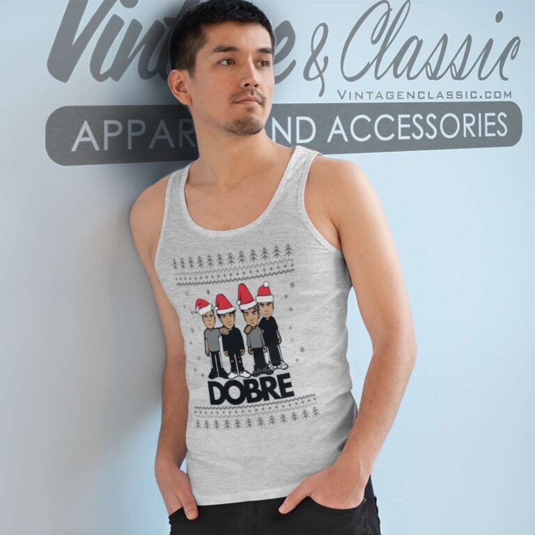 Dobre Brothers Dobre Twins Christmas Tank Top Racerback Dobre Brothers Dobre Twins Christmas Tank Top Racerback