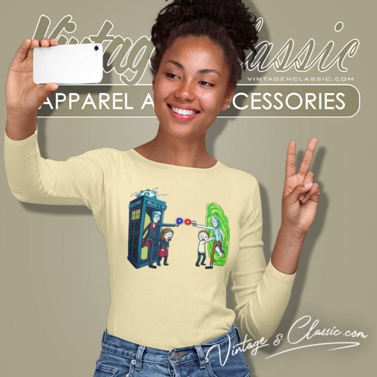 Doctor Who X Rick And Morty Long Sleeve Tee Doctor Who X Rick And Morty Long Sleeve Tee