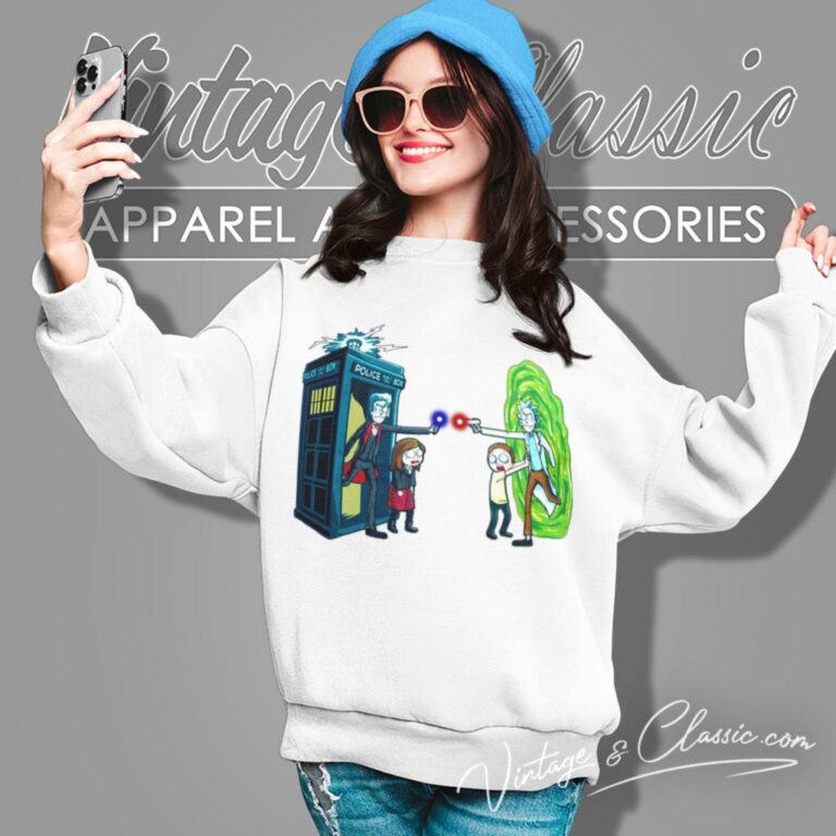 Doctor Who X Rick And Morty Sweatshirt Doctor Who X Rick And Morty Sweatshirt