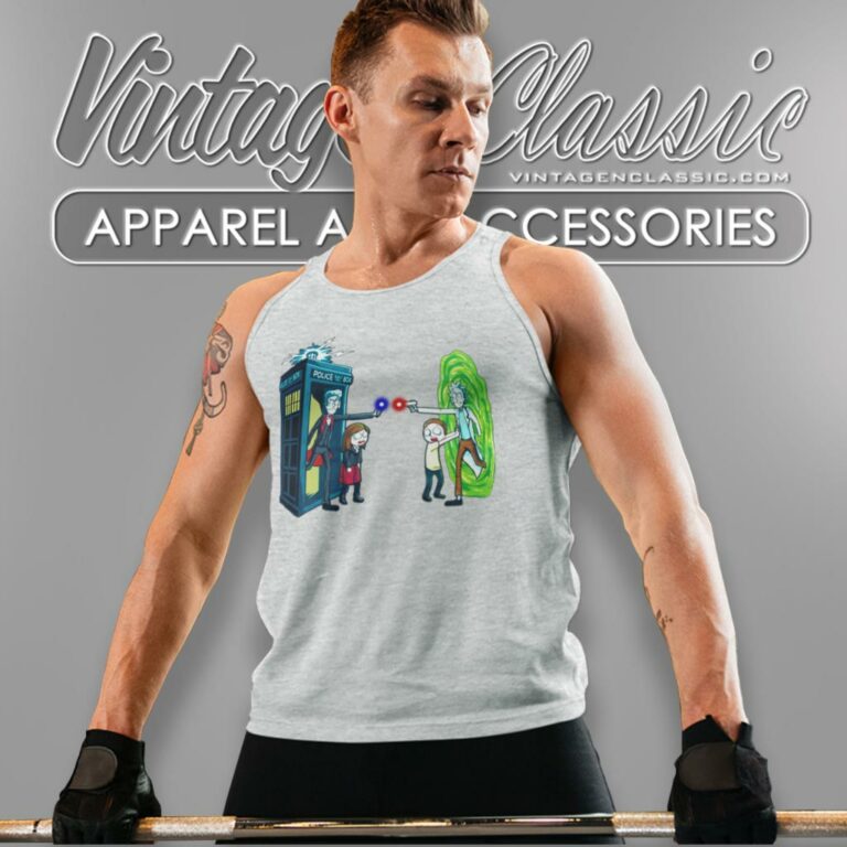 Doctor Who X Rick And Morty Tank Top Racerback Doctor Who X Rick And Morty Tank Top Racerback