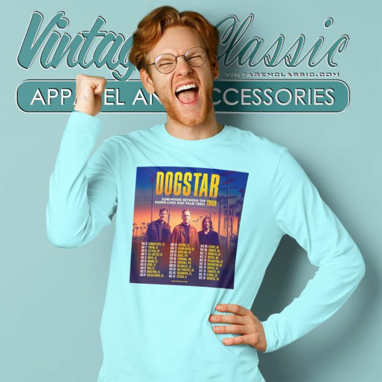 Dogstar Shirt Somewhere Between The Power Lines And Palm Tree Long Sleeve Tee Dogstar Shirt Somewhere Between The Power Lines And Palm Tree Long Sleeve Tee