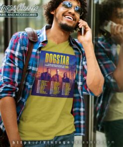 Dogstar Shirt Somewhere Between The Power Lines And Palm Tree V Neck TShirt