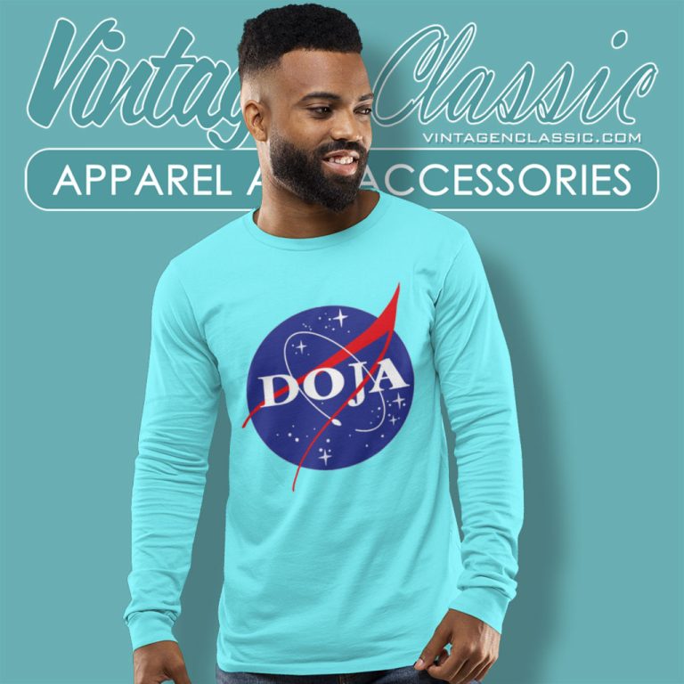 Doja Blue Nasa Classic King Long Sleeve Tee Doja Blue Nasa Classic King Long Sleeve Tee
