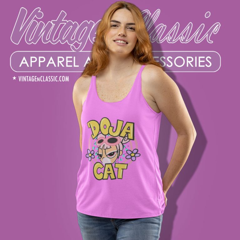 Doja Cat Cartoon Funny Tank Top Racerback Doja Cat Cartoon Funny Tank Top Racerback