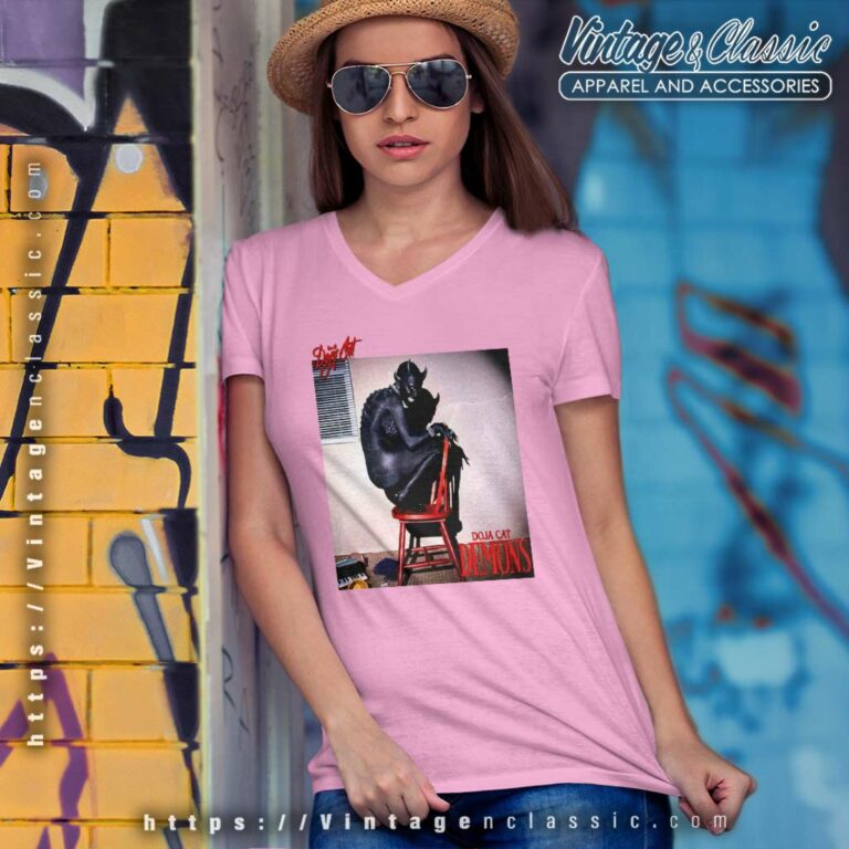 Doja Cat Demons V Neck TShirt Doja Cat Demons V Neck TShirt