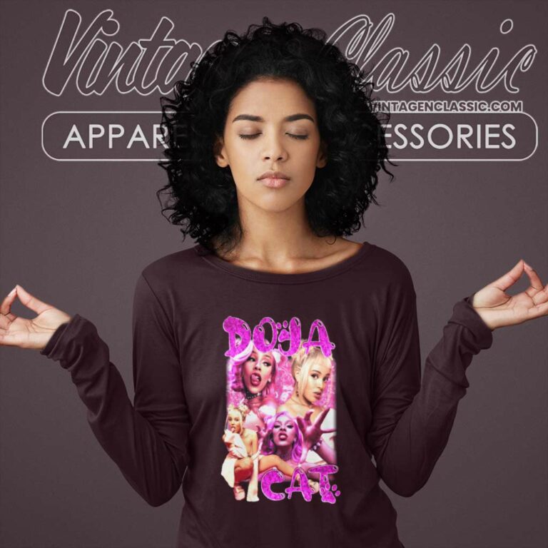Doja Cat Hot Pink Long Sleeve Tee Doja Cat Hot Pink Long Sleeve Tee