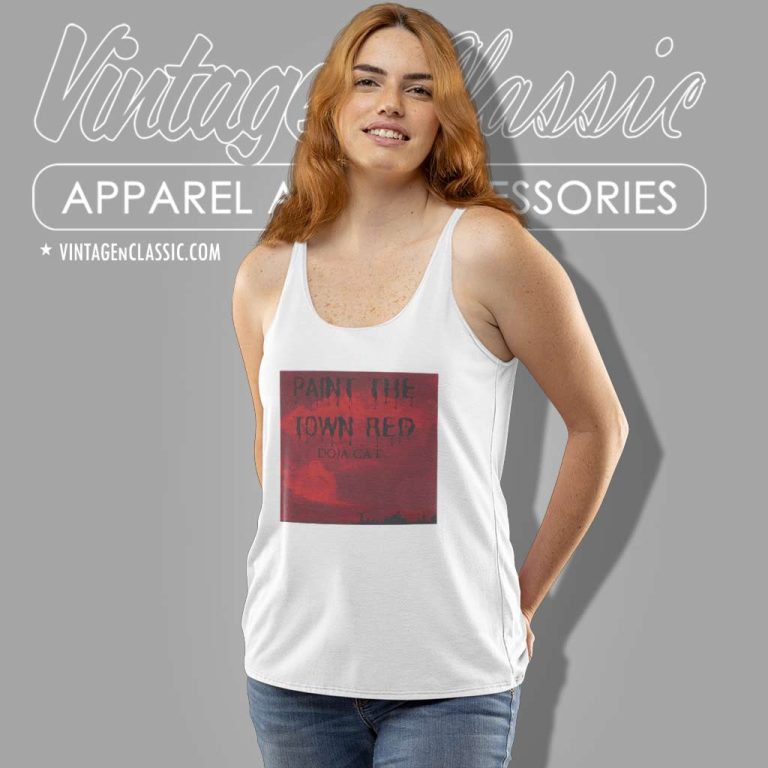 Doja Cat Paint The Town Red Album Cover Shirt Tank Top Racerback Doja Cat Paint The Town Red Album Cover Shirt Tank Top Racerback