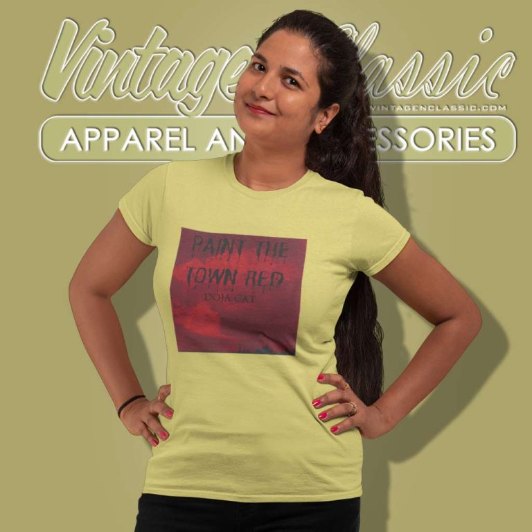 Doja Cat Paint The Town Red Album Cover Shirt Women TShirt Doja Cat Paint The Town Red Album Cover Shirt Women TShirt