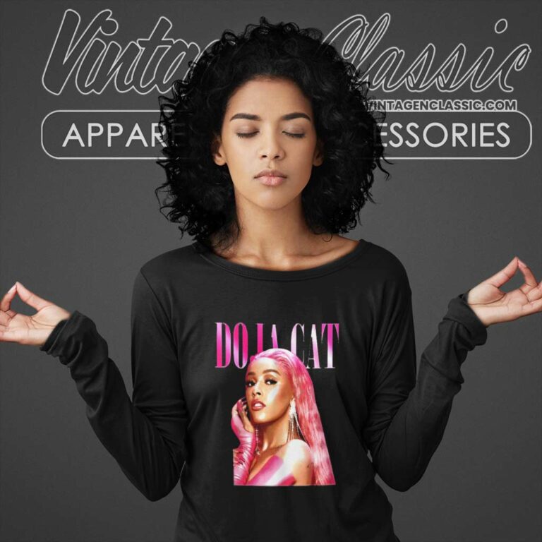Doja Cat Pink Long Sleeve Tee Doja Cat Pink Long Sleeve Tee