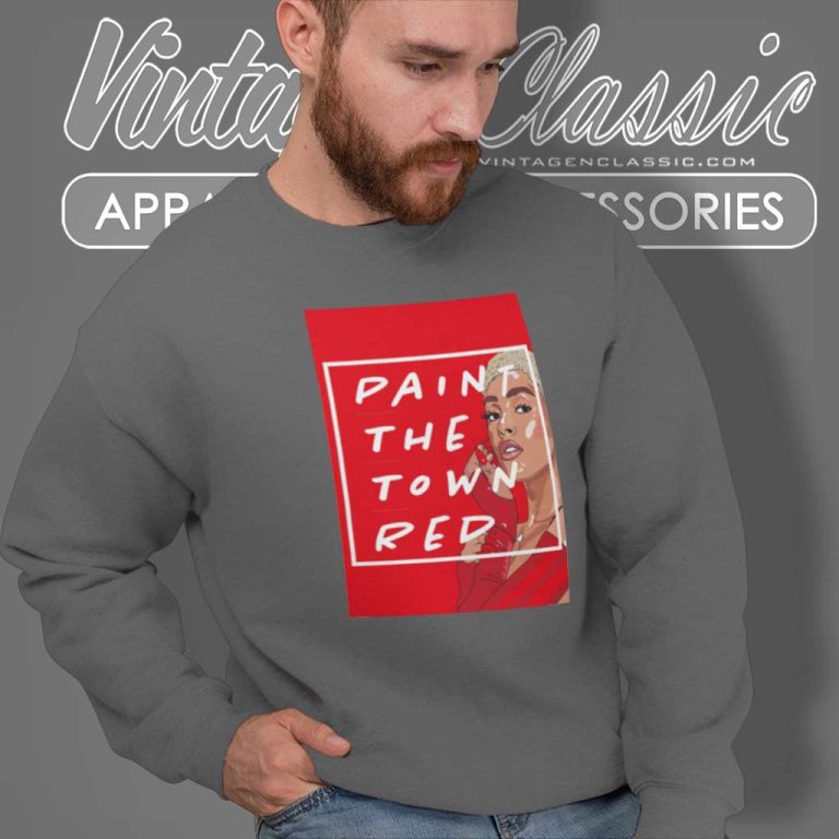 Doja Cat Shirt Paint The Town Red Sweatshirt Doja Cat Shirt Paint The Town Red Sweatshirt
