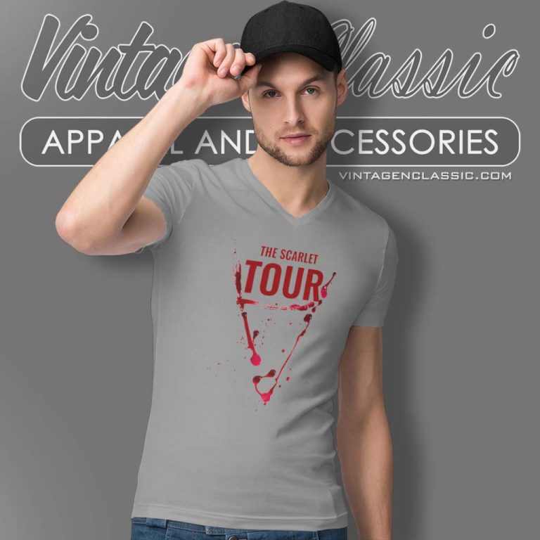 Doja Cat The Scarlet Tour 2023 V Neck TShirt Doja Cat The Scarlet Tour 2023 V Neck TShirt