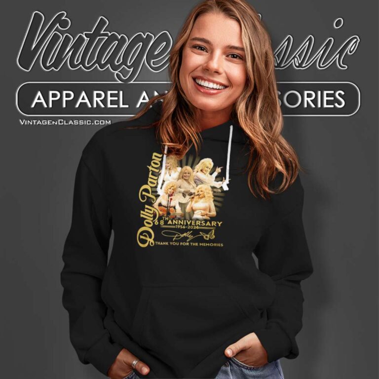 Dolly Parton 68th Anniversary Thank You For The Memories Hoodie Dolly Parton 68th Anniversary Thank You For The Memories Hoodie