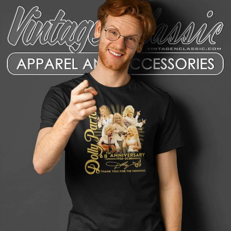 Dolly Parton 68th Anniversary Thank You For The Memories T Shirt Dolly Parton 68th Anniversary Thank You For The Memories T Shirt