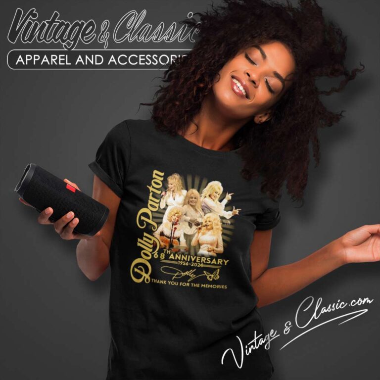 Dolly Parton 68th Anniversary Thank You For The Memories Women TShirt Dolly Parton 68th Anniversary Thank You For The Memories Women TShirt
