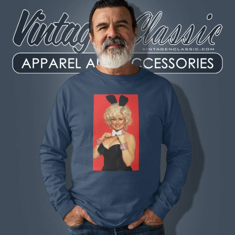 Dolly Parton Bunny Men Long Sleeve Tee Dolly Parton Bunny Men Long Sleeve Tee