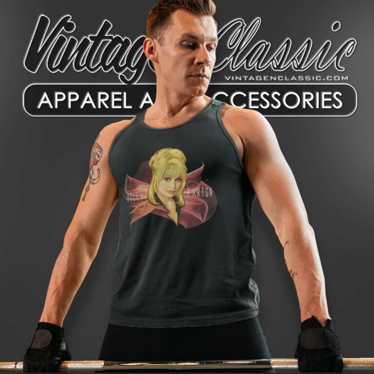 Dolly Parton Country Music Diva Tour 90s Tank Top Racerback Dolly Parton Country Music Diva Tour 90s Tank Top Racerback