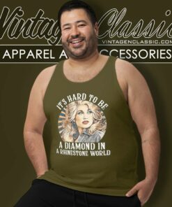 Dolly Parton It S Hard To Be A Diamond Tank Top Racerback 1