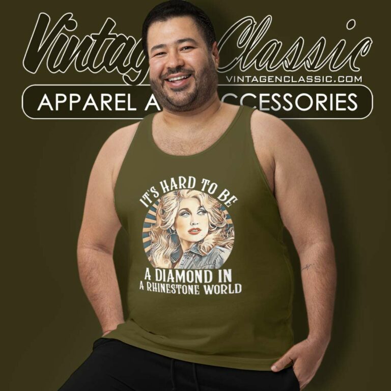 Dolly Parton It S Hard To Be A Diamond Tank Top Racerback 1 Dolly Parton It S Hard To Be A Diamond Tank Top Racerback 1
