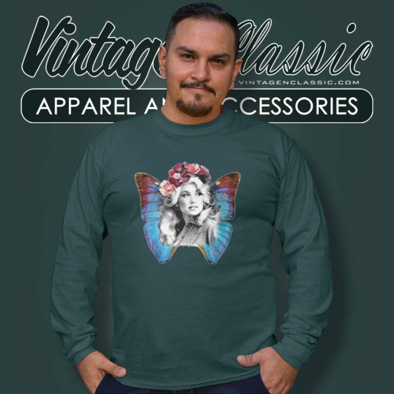 Dolly Parton Love Is Like A Butterfly Long Sleeve Tee 1 Dolly Parton Love Is Like A Butterfly Long Sleeve Tee 1