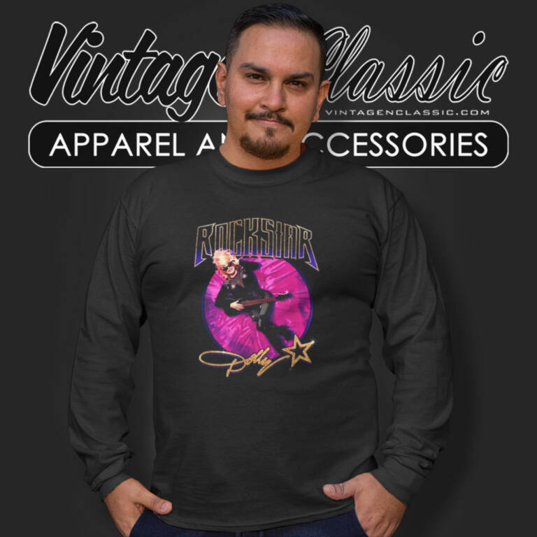Dolly Parton Pink Velvet Rockstar Long Sleeve Tee Dolly Parton Pink Velvet Rockstar Long Sleeve Tee