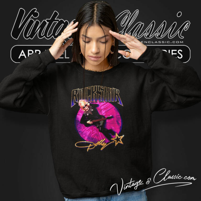 Dolly Parton Pink Velvet Rockstar Sweatshirt Dolly Parton Pink Velvet Rockstar Sweatshirt