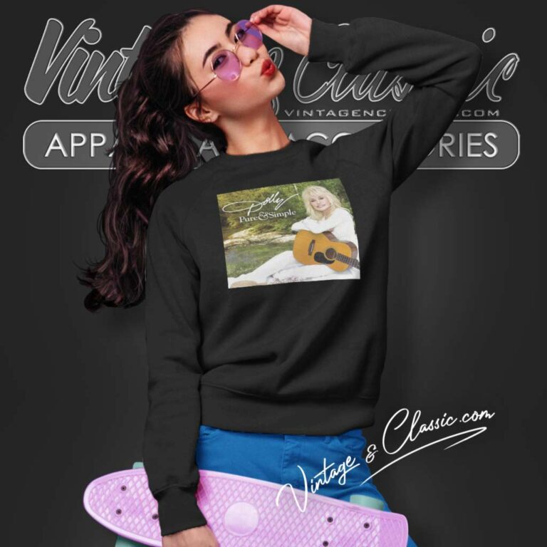 Dolly Parton T Shirt Pure And Simple Album Cover Sweatshirt Dolly Parton T Shirt Pure And Simple Album Cover Sweatshirt