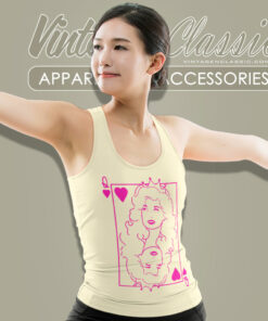 Dolly Playing Card Shirt Queen Of Dolly Parton Tank Top Racerback