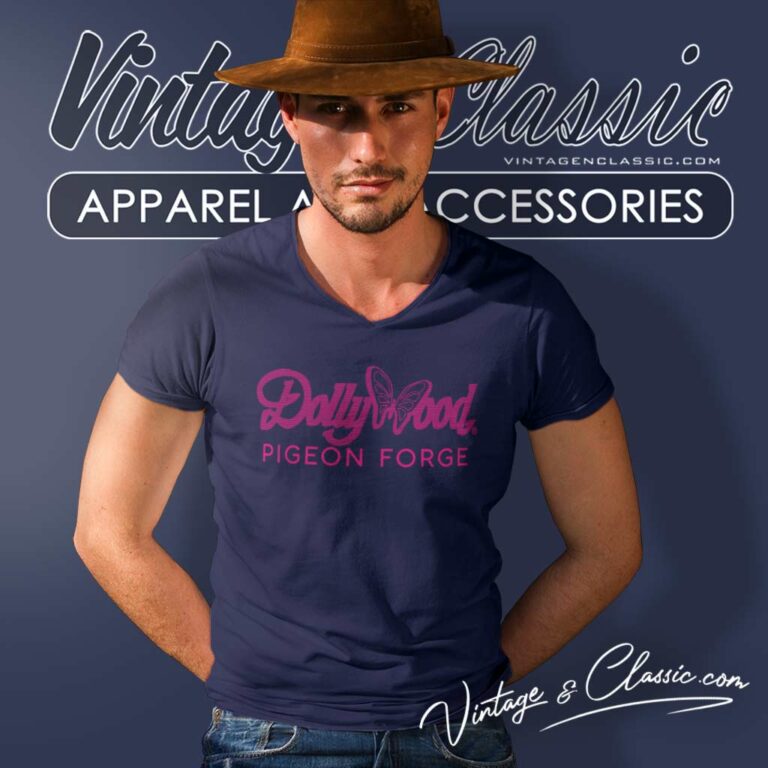 Dollywood Dolly Parton Amusement V Neck TShirt 1 Dollywood Dolly Parton Amusement V Neck TShirt 1