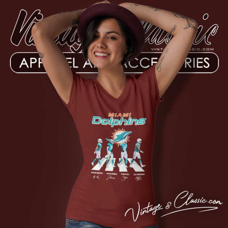 Dolphins Abbey Road Signatures Player V Neck TShirt Dolphins Abbey Road Signatures Player V Neck TShirt