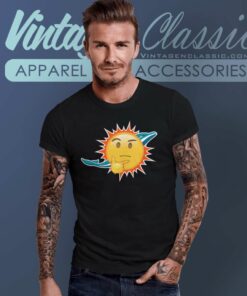 Dolphins Emoji Shirt Miami Dolphins Thinking Emoji Troll The Dolphins T Shirt