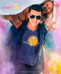 Dolphins Emoji Shirt Miami Dolphins Thinking Emoji Troll The Dolphins V Neck TShirt