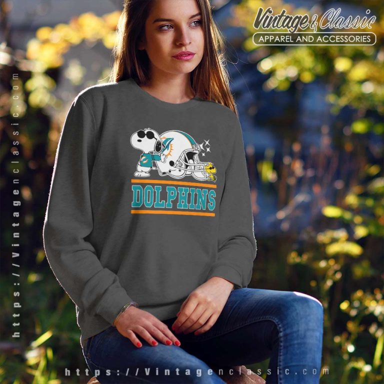Dolphins Joe Cool And Woodstock Snoopy Resting Vs Miami Dolphins Helmet Sweatshirt Dolphins Joe Cool And Woodstock Snoopy Resting Vs Miami Dolphins Helmet Sweatshirt