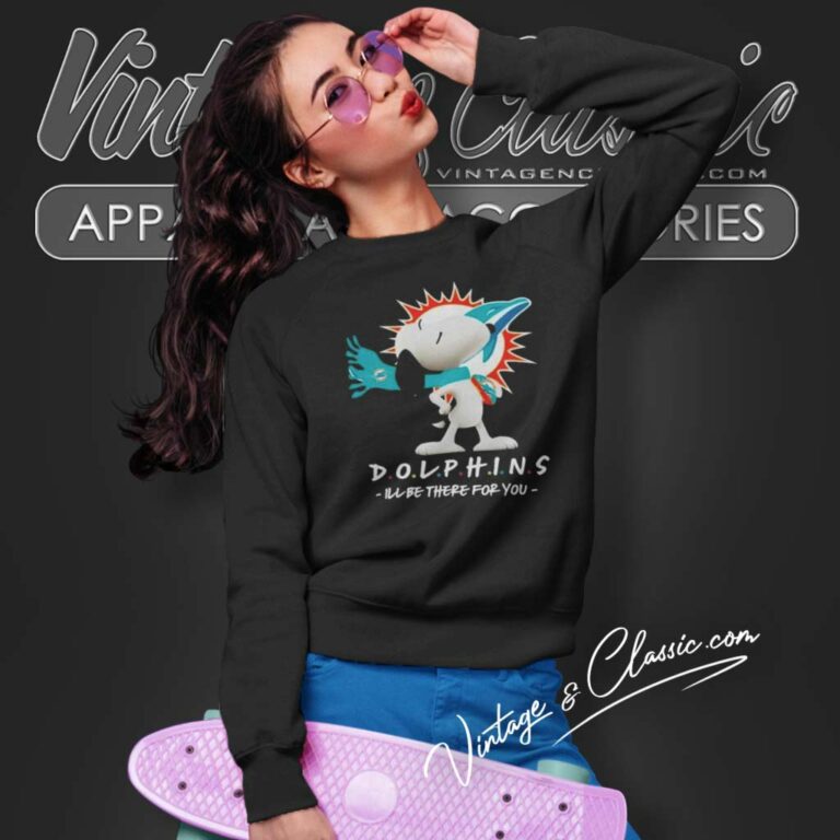 Dolphins Snoopy Ill Be There For You Nfl 2023 Sweatshirt Dolphins Snoopy Ill Be There For You Nfl 2023 Sweatshirt