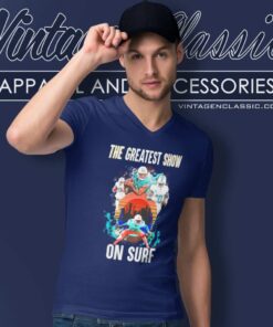 Dolphins The Greatest Show On Surf V Neck TShirt