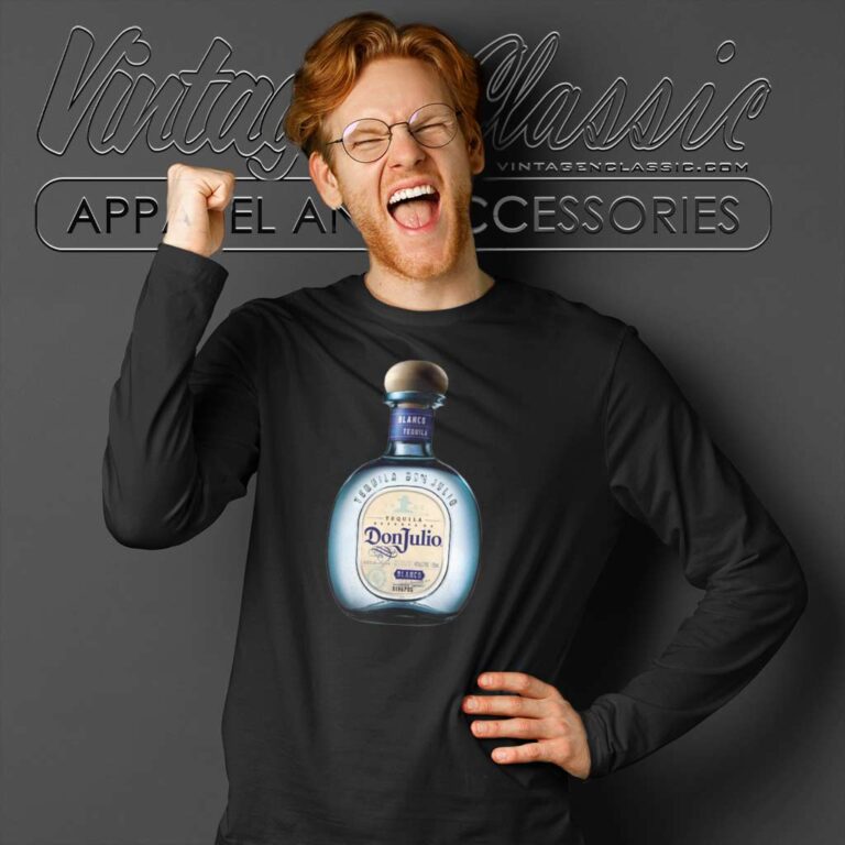 Don Julio Blanco Tequila Alcohol Long Sleeve Tee Don Julio Blanco Tequila Alcohol Long Sleeve Tee