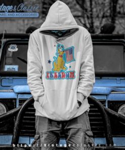 Pluto Disney America Freedom 4th Of July Hoodie