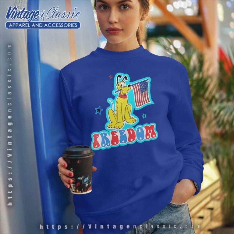 Pluto Disney America Freedom 4th Of July Sweatshirt Pluto Disney America Freedom 4th Of July Sweatshirt