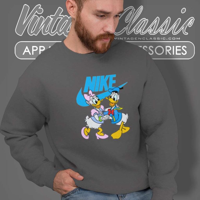 Donald Duck And Daisy Logo Nike Sweatshirt Donald Duck And Daisy Logo Nike Sweatshirt