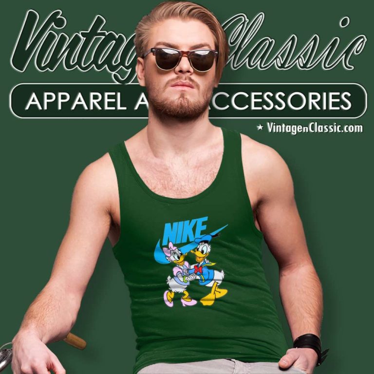 Donald Duck And Daisy Logo Nike Tank Top Racerback Donald Duck And Daisy Logo Nike Tank Top Racerback