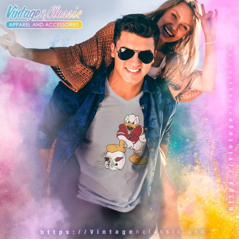 Donald Duck Arizona Cardinals V Neck TShirt Donald Duck Arizona Cardinals V Neck TShirt