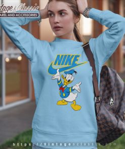 Donald Duck Character Funny Nike Sweatshirt