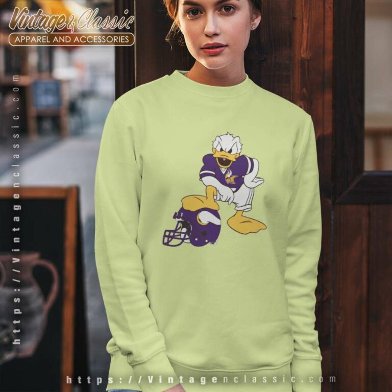 Donald Duck Minnesota Vikings Sweatshirt Donald Duck Minnesota Vikings Sweatshirt