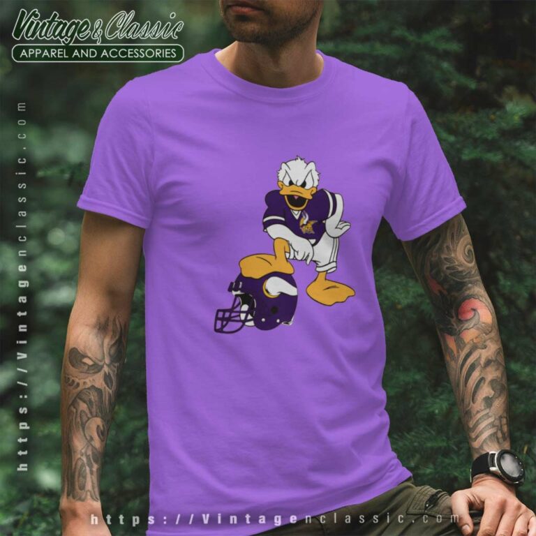 Donald Duck Minnesota Vikings T Shirt Donald Duck Minnesota Vikings T Shirt
