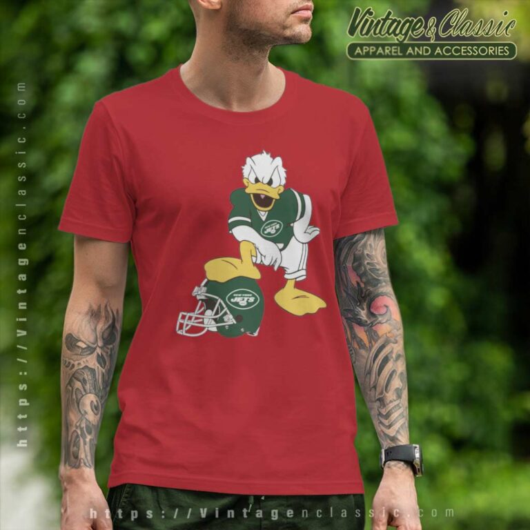 Donald Duck New York Jets T Shirt Donald Duck New York Jets T Shirt