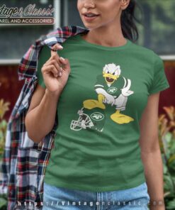 Donald Duck New York Jets Women TShirt