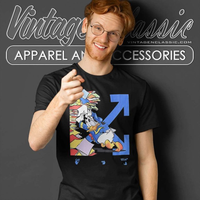 Donald Duck Off white Book Holder T Shirt Donald Duck Off white Book Holder T Shirt