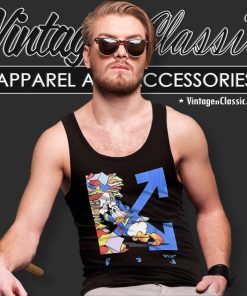 Donald Duck Off white Book Holder Tank Top Racerback