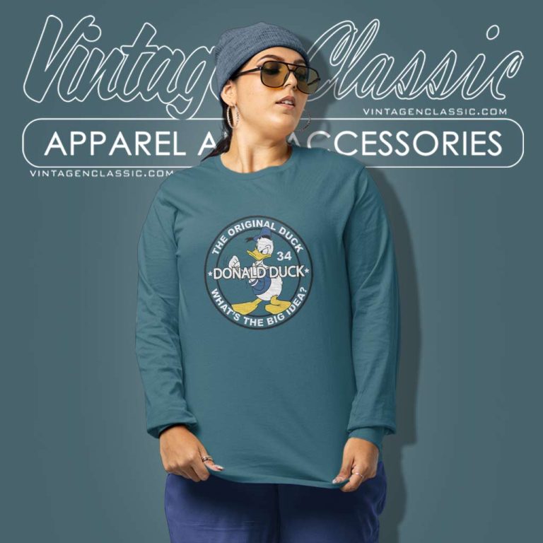 Donald Duck The Original Duck Shirt Long Sleeve Tee Donald Duck The Original Duck Shirt Long Sleeve Tee