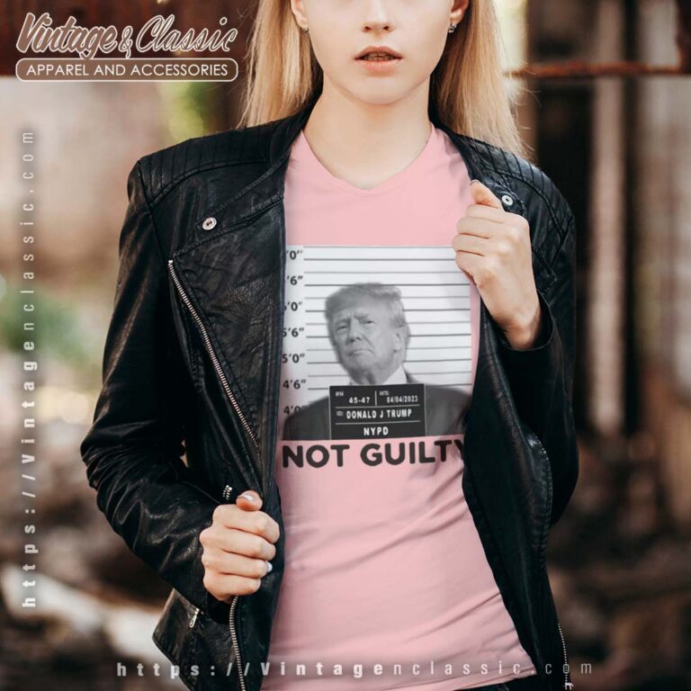 Donald Trump Arrest Not Guilty Vneck Donald Trump Arrest Not Guilty Vneck