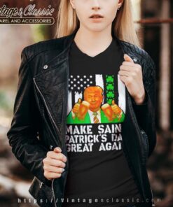 Donald Trump Make St Patricks Day Great Again Vneck